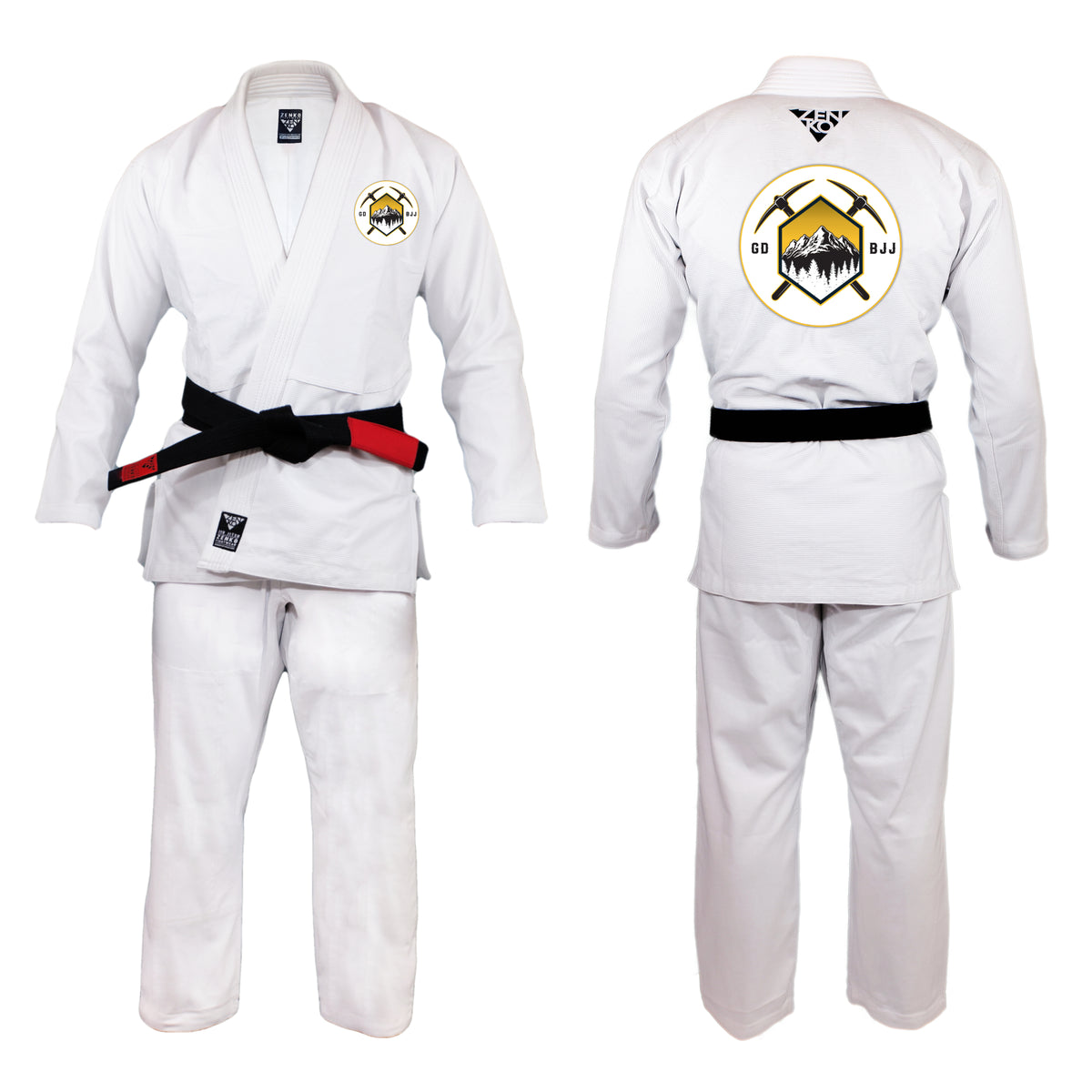 Golden Dojo Gi (White) | BJJ Kimono – ZENKO FIGHTWEAR™