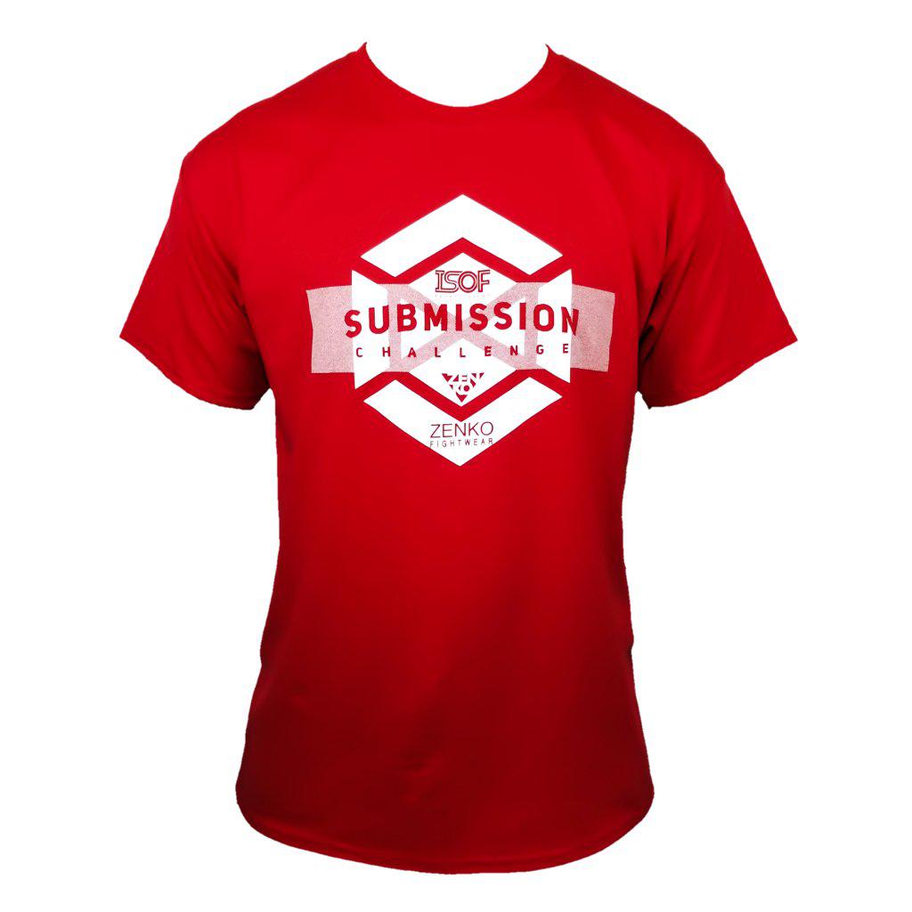 Submission Challenge Zenko Fightwear Red T-Shirt