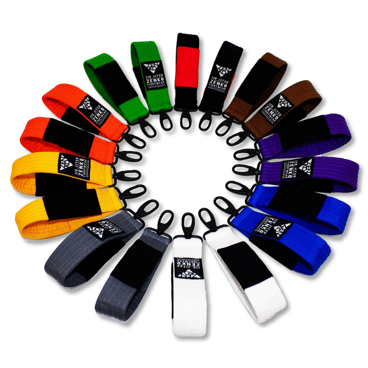 Echo Six Designs Brazilian Jiu Jitsu BJJ Ranked Keychain Purple Belt