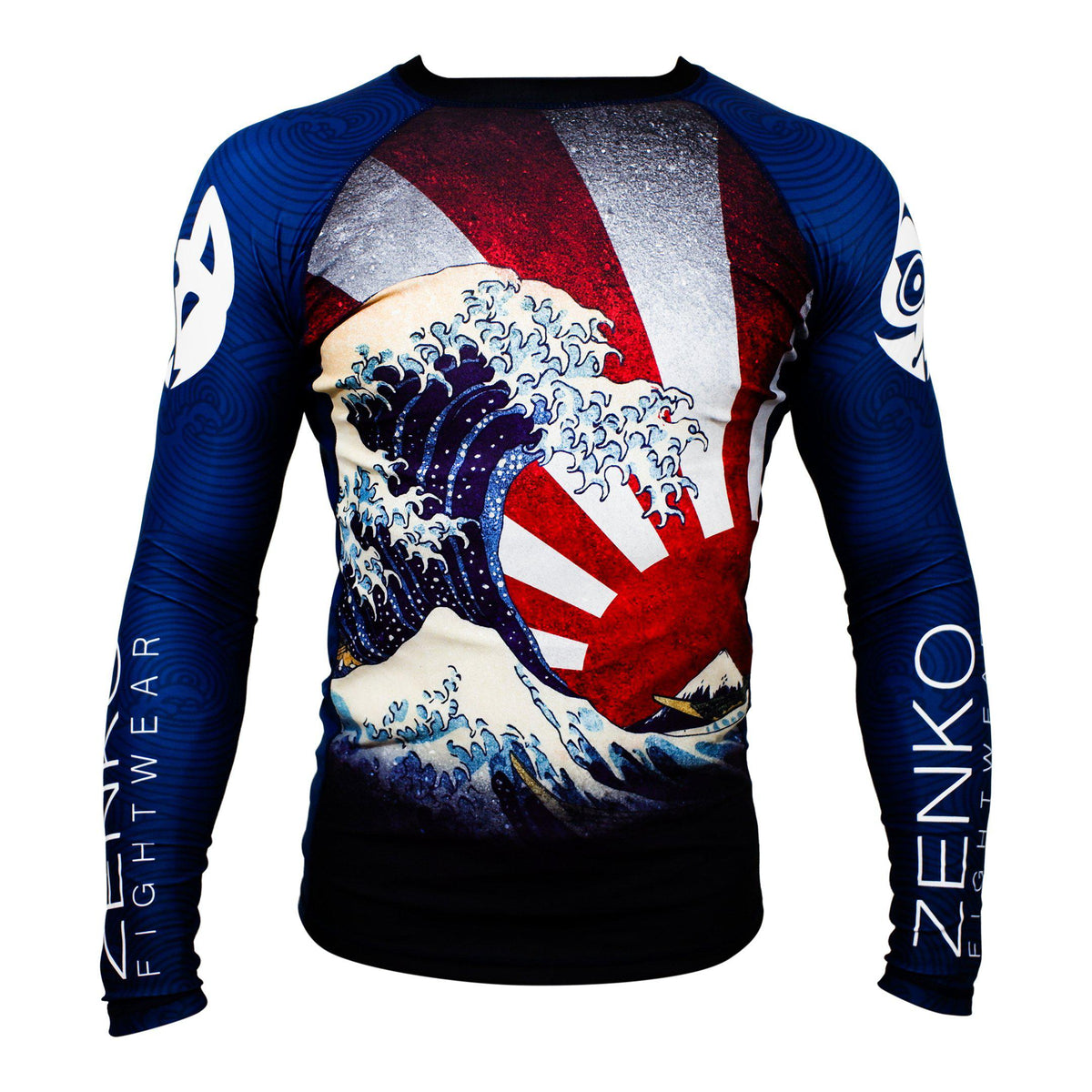 The Great Wave Rashguard - Jiu Jitsu Rashguard – ZENKO FIGHTWEAR™