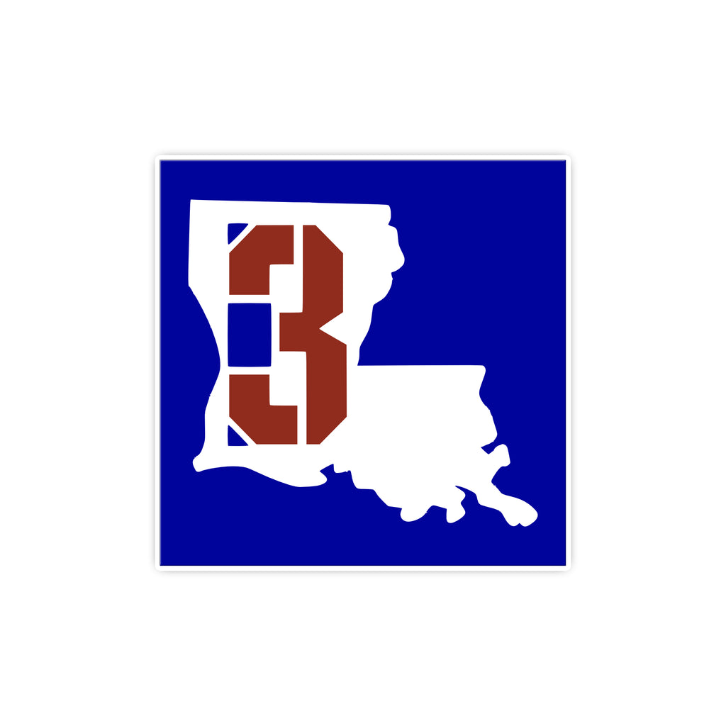 3 Brothers Louisiana Gi Patch (Blue)