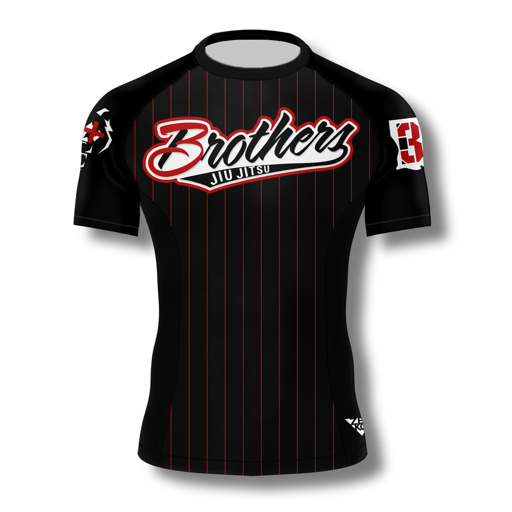 3 Brothers Pinstripe Ranked Rashguard (Black)