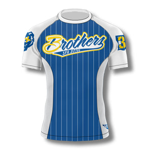 3 Brothers Pinstripe Ranked Rashguard (Blue)