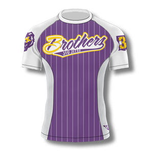 3 Brothers Pinstripe Ranked Rashguard (Purple)