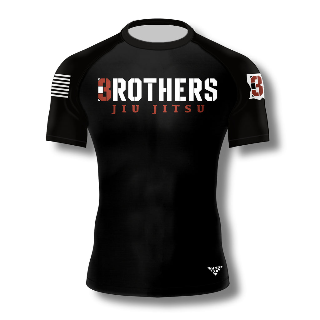 3 Brothers Jiu Jitsu Short Sleeve Rashguard