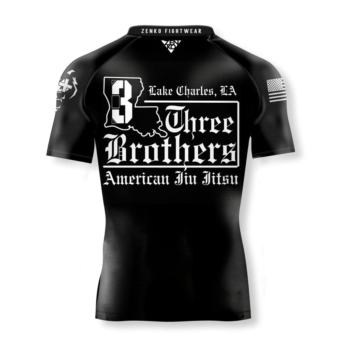 3 Brothers Old English Rashguard – ZENKO FIGHTWEAR™