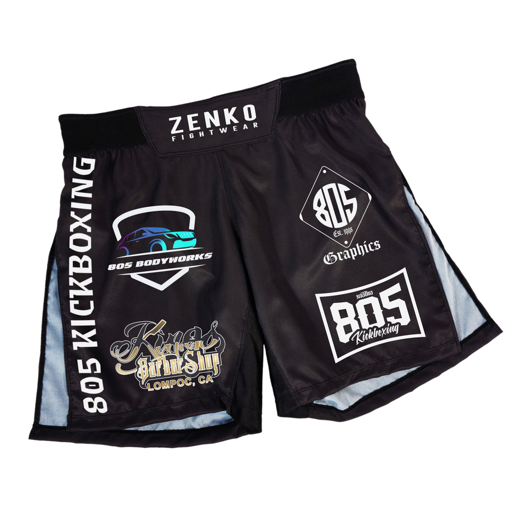 805 Kickboxing "Fight Night" High Split Shorts