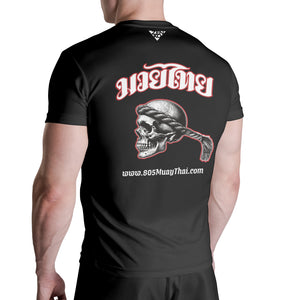 805 Kickboxing "Skull" Jersey Tee (Red)