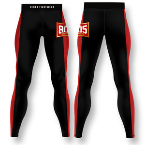 805 Kickboxing Spats (Red & Gold)
