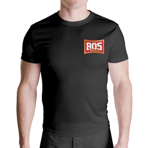 805 Kickboxing Jersey Tee (Red & Gold)