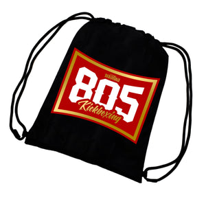 805 Kickboxing Drawstring Bag (Red & Gold)