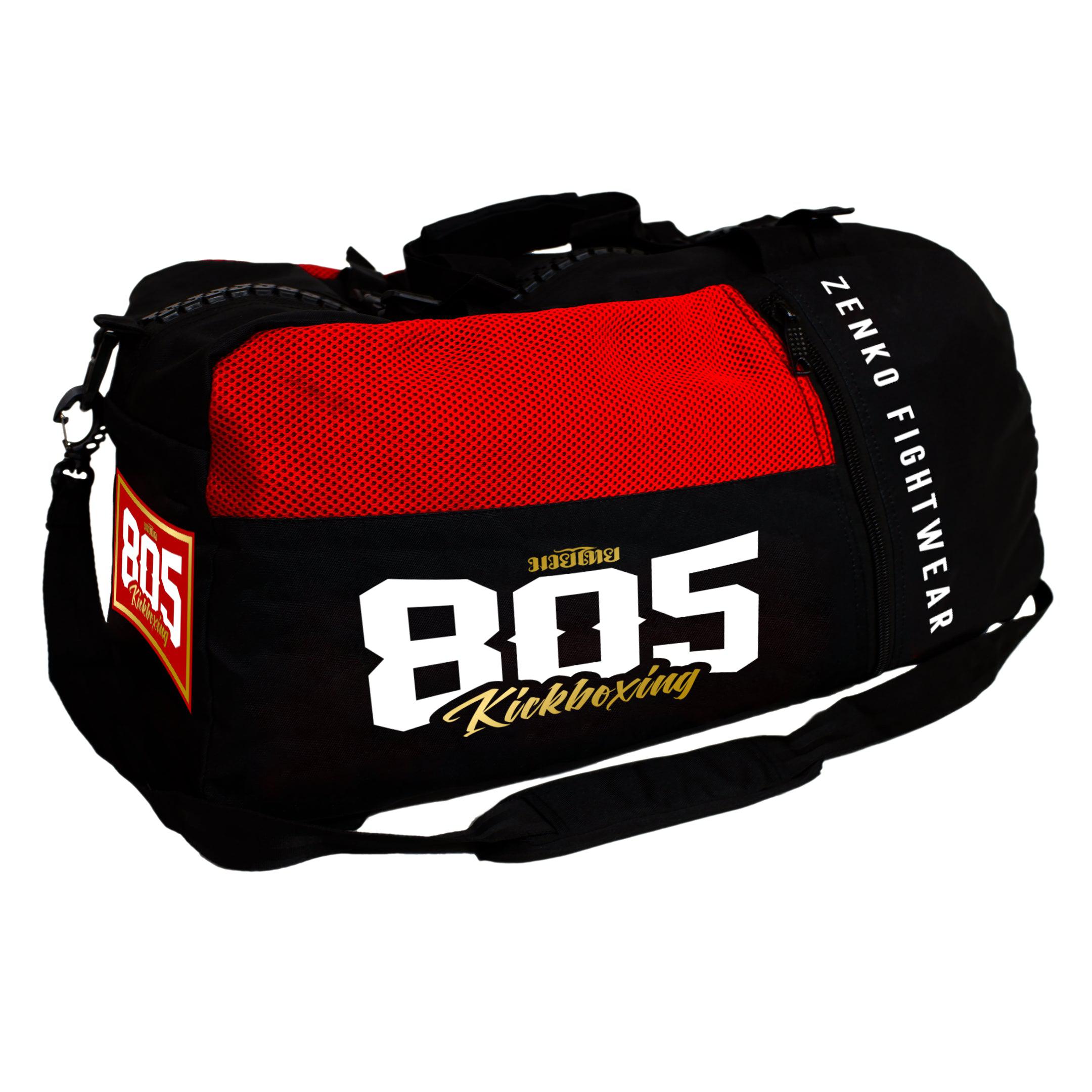 kickboxing gear 805 Kickboxing Gear Bag (Red & Gold)