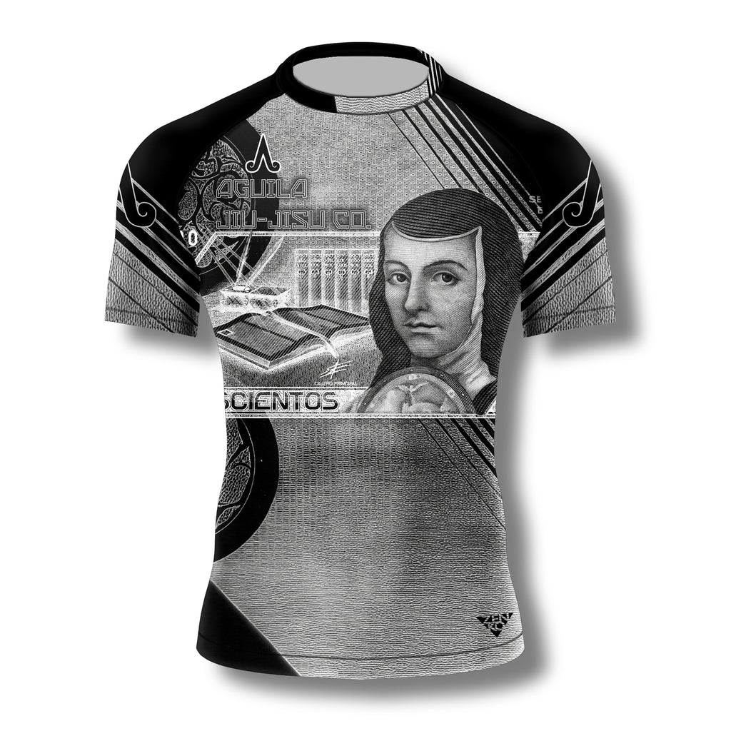 Aguila Jiu-Jitsu Co. "Money" Ranked Rashguard (Black)