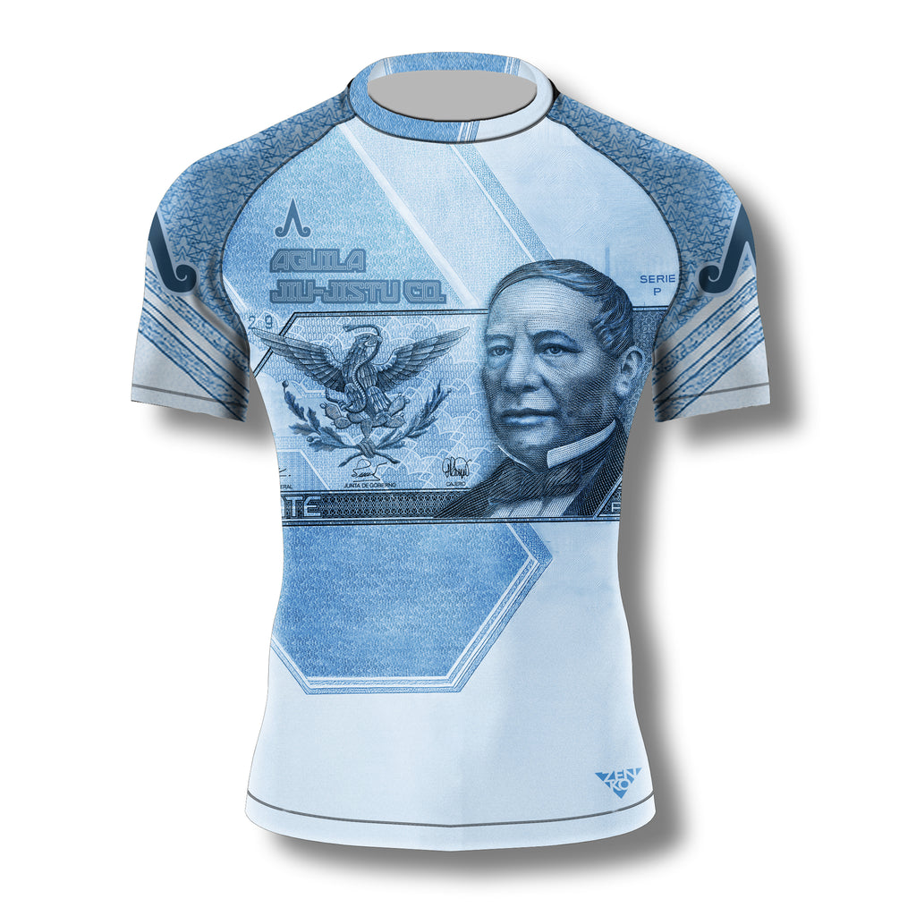 Aguila Jiu-Jitsu Co. "Money" Ranked Rashguard (Blue)