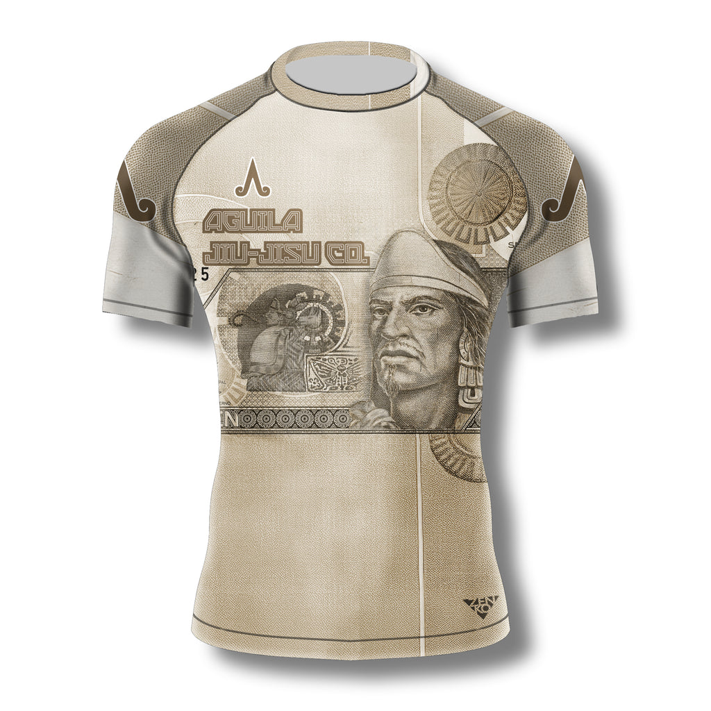 Aguila Jiu-Jitsu Co. "Money" Ranked Rashguard (Brown)