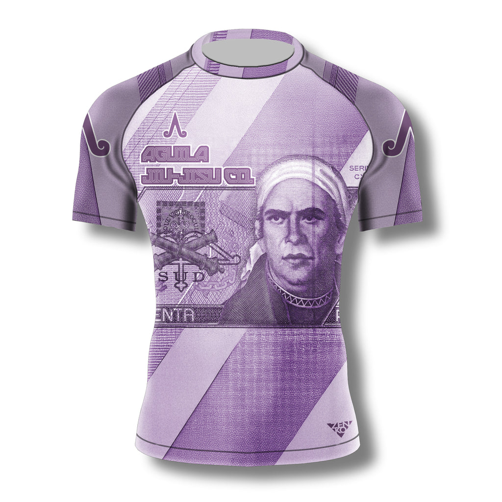 Aguila Jiu-Jitsu Co. "Money" Ranked Rashguard (Purple)