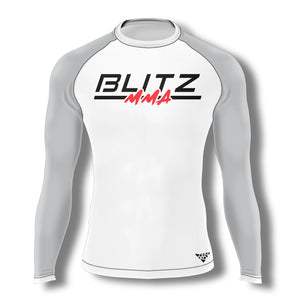 Blitz MMA Long Sleeve Rashguard (White)