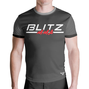 Blitz MMA Ranked Jersey Tee (Gray/Black)