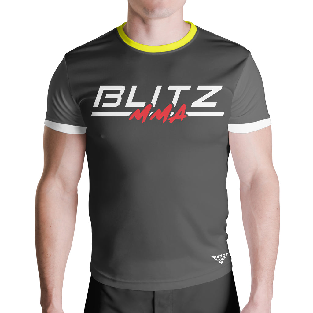 Blitz MMA Ranked Jersey Tee (Yellow/White)
