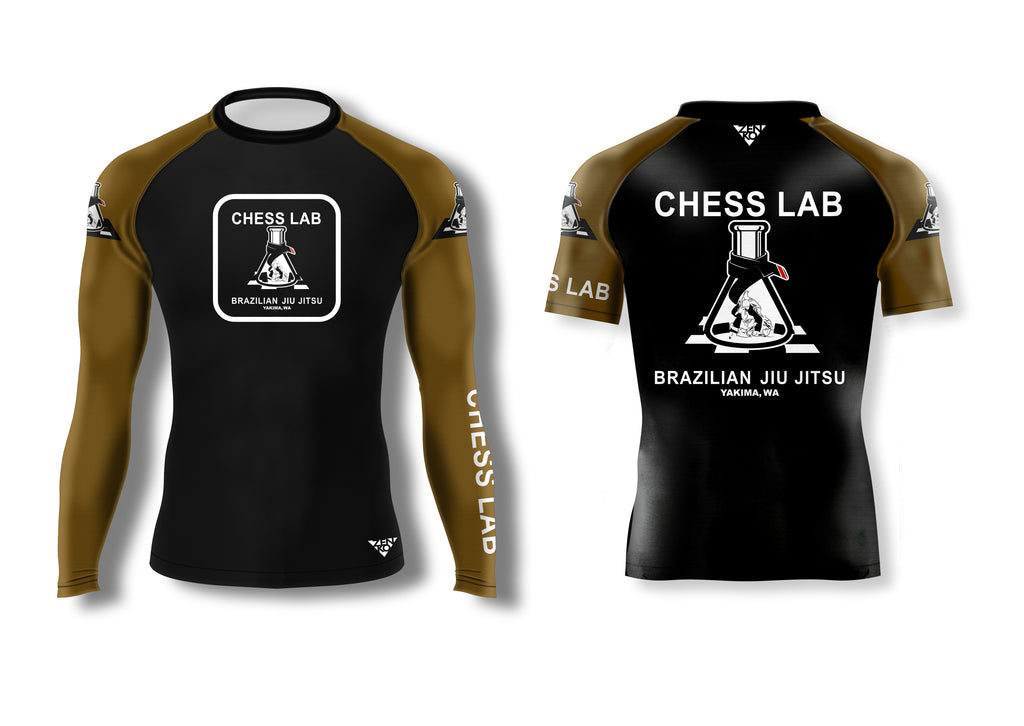 Chess Lab BJJ Yakima Ranked Rashguard (Brown)
