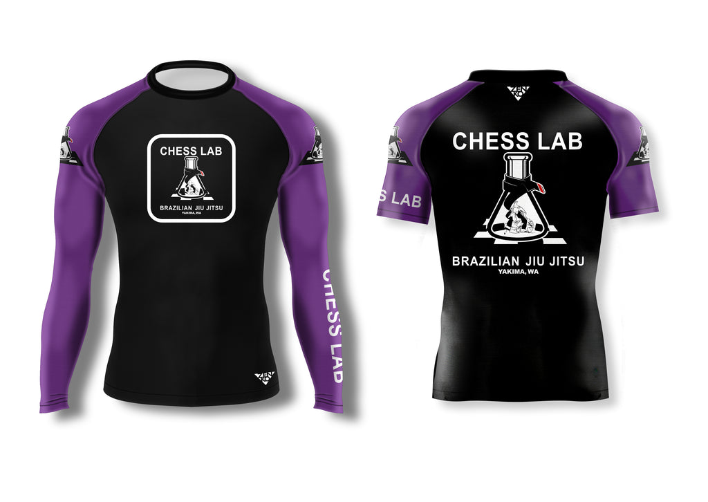 Chess Lab BJJ Yakima Ranked Rashguard (Purple)
