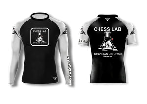 Chess Lab BJJ Yakima Ranked Rashguard (White)