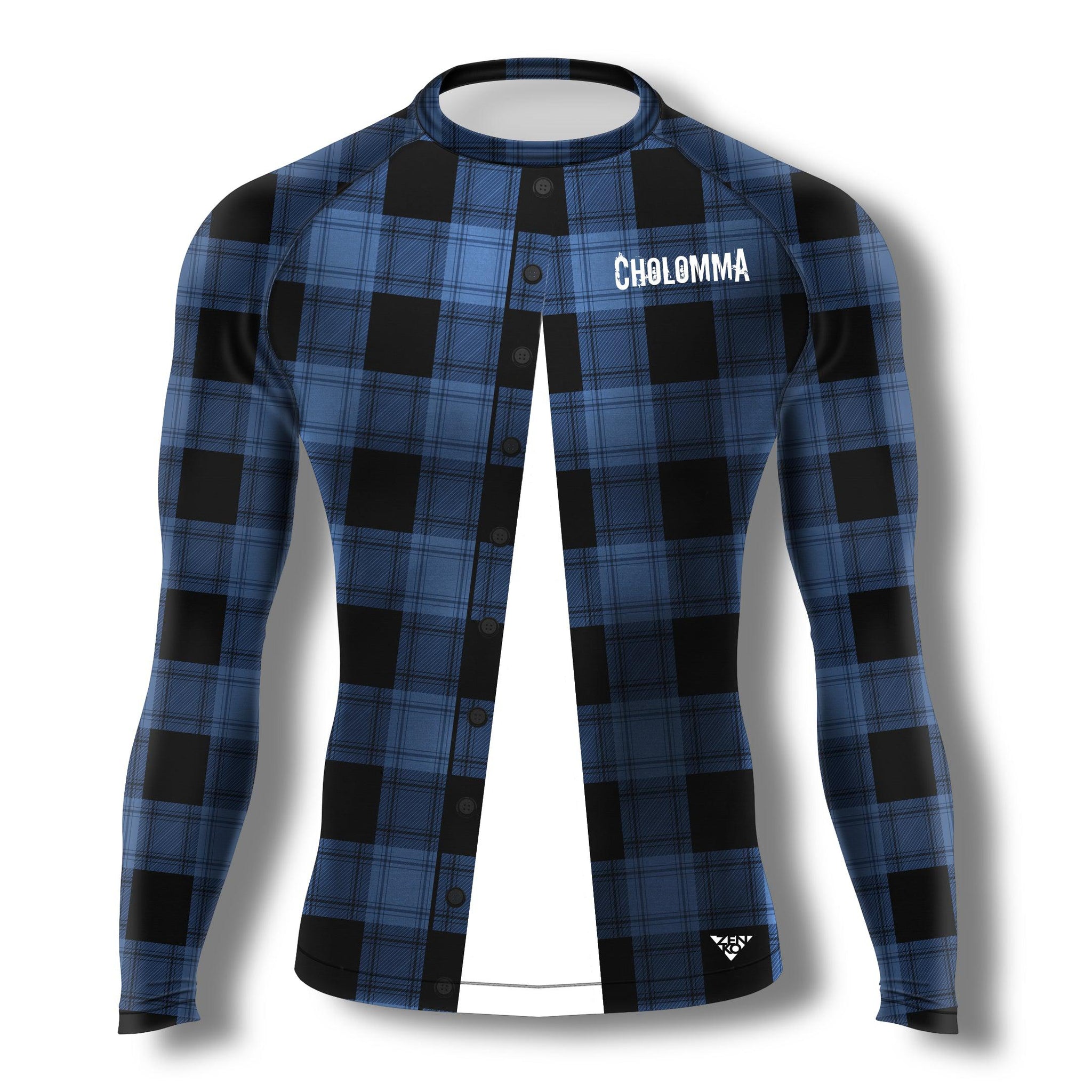 CholoMMA Blue Unbuttoned Flannel Rashguard – ZENKO FIGHTWEAR™