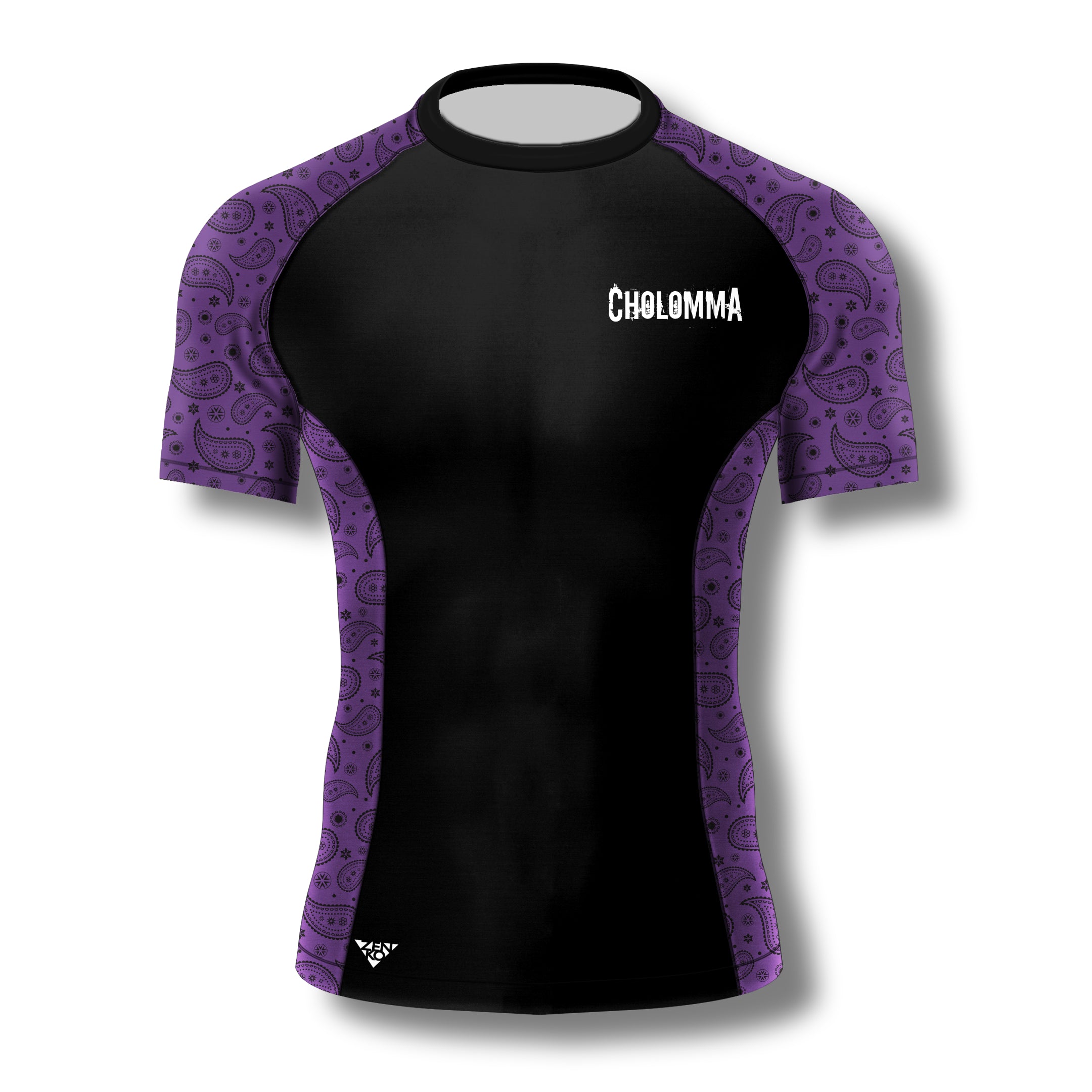 CholoMMA Short Sleeve Paisley Rashguard (Purple)