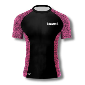 CholoMMA Short Sleeve Paisley Rashguard (Pink)