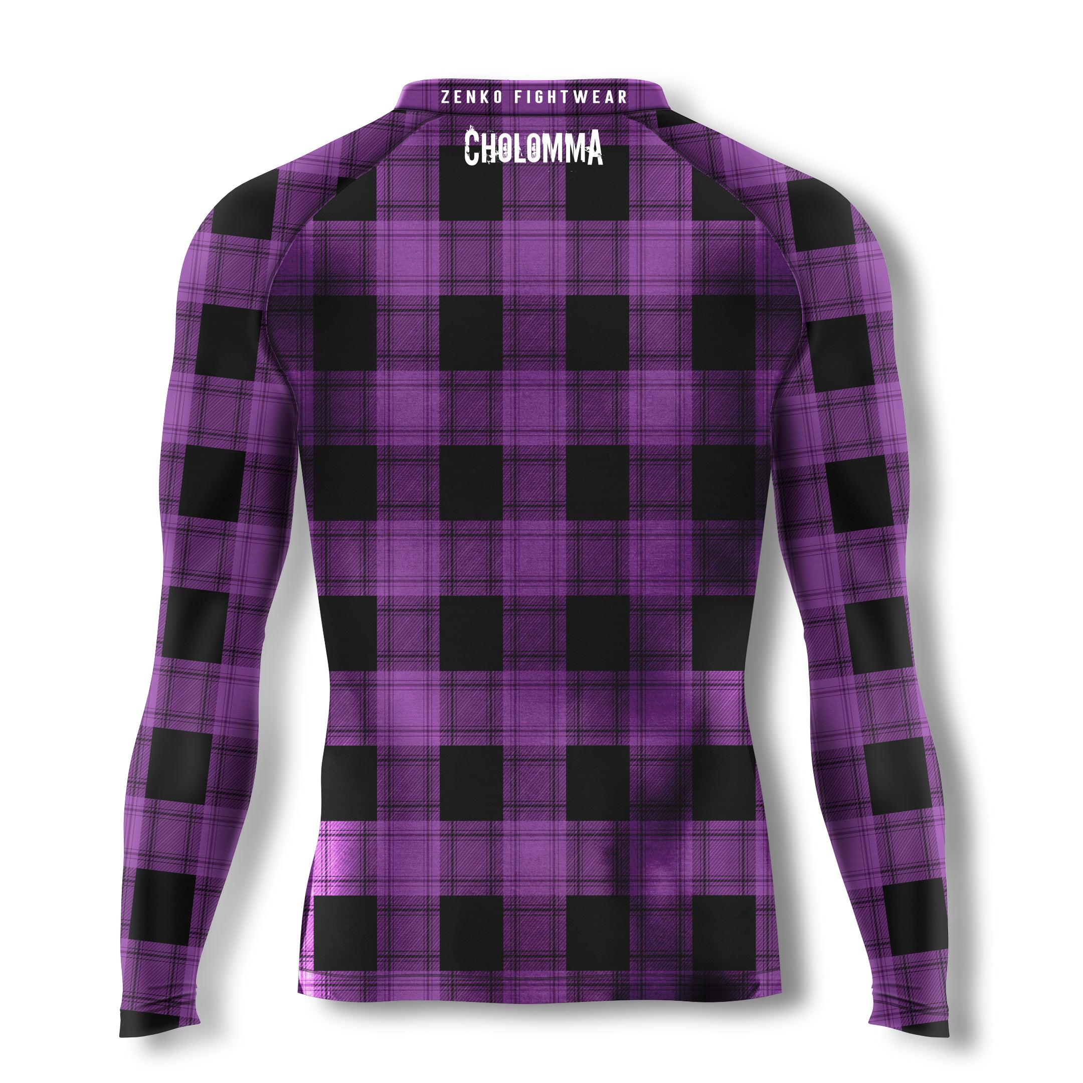 CholoMMA Purple Unbuttoned Flannel Rashguard