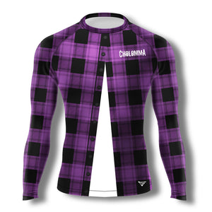 CholoMMA Purple Unbuttoned Flannel Rashguard