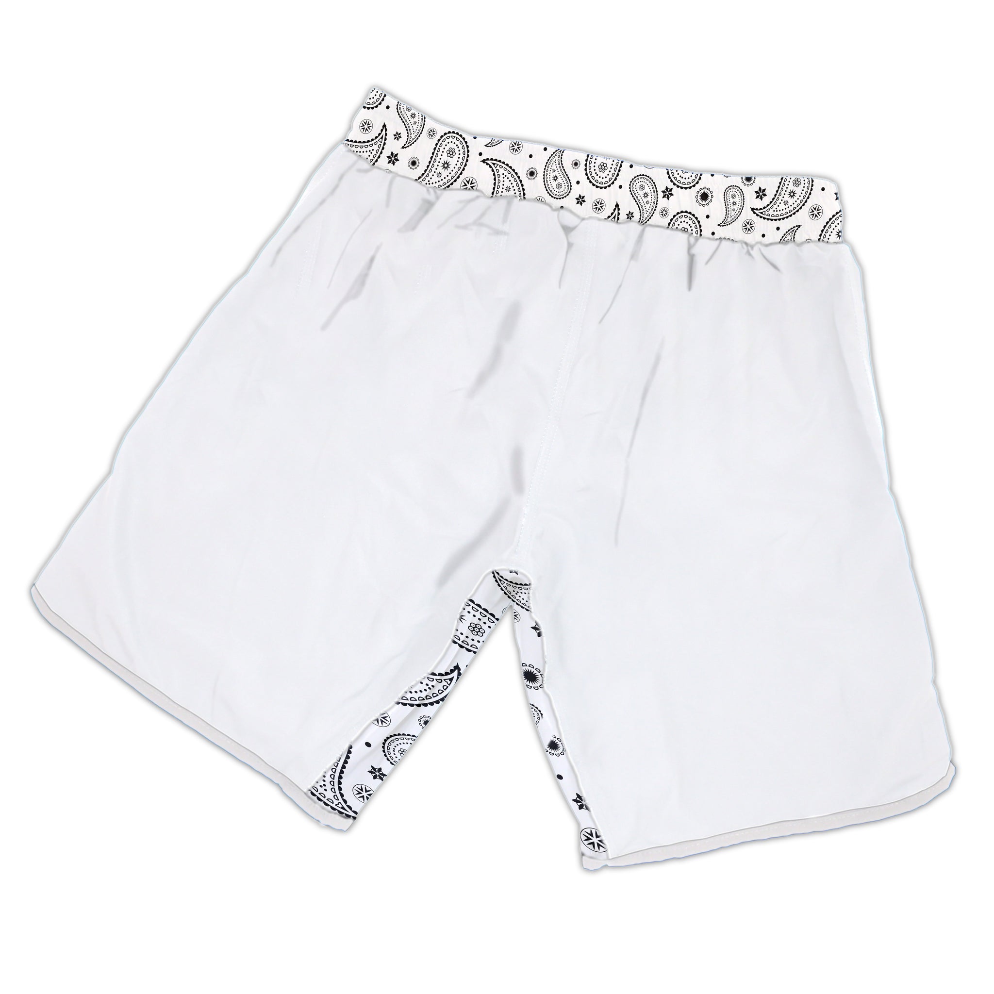 CholoMMA Paisley Belt Grappling Shorts (White) – ZENKO FIGHTWEAR™