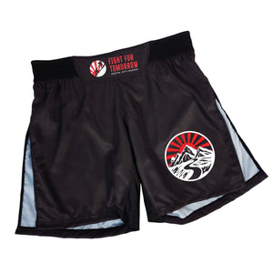 Fight For Tomorrow High Split Shorts (Black)