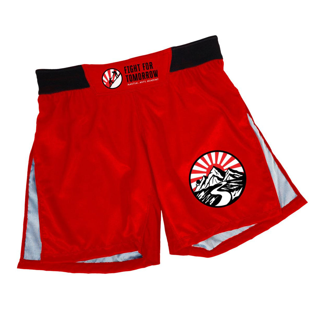 Fight For Tomorrow High Split Shorts (Red)