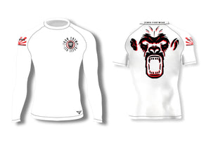 Iron Chimp Jiu-Jitsu Ranked Rashguard (White)