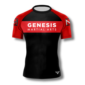Genesis Martial Arts Ranked Rashguard (Black)