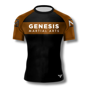 Genesis Martial Arts Ranked Rashguard (Brown)