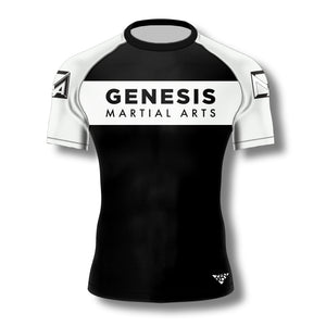 Genesis Martial Arts Ranked Rashguard (White)