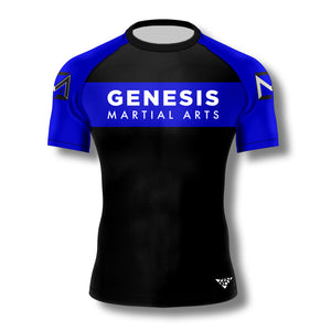 Genesis Martial Arts Ranked Rashguard (Blue)