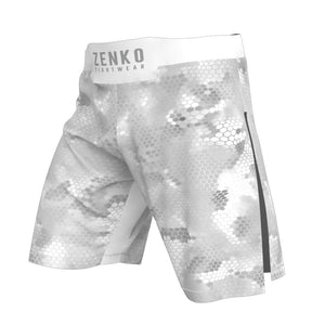 Geo Camo High Split Shorts