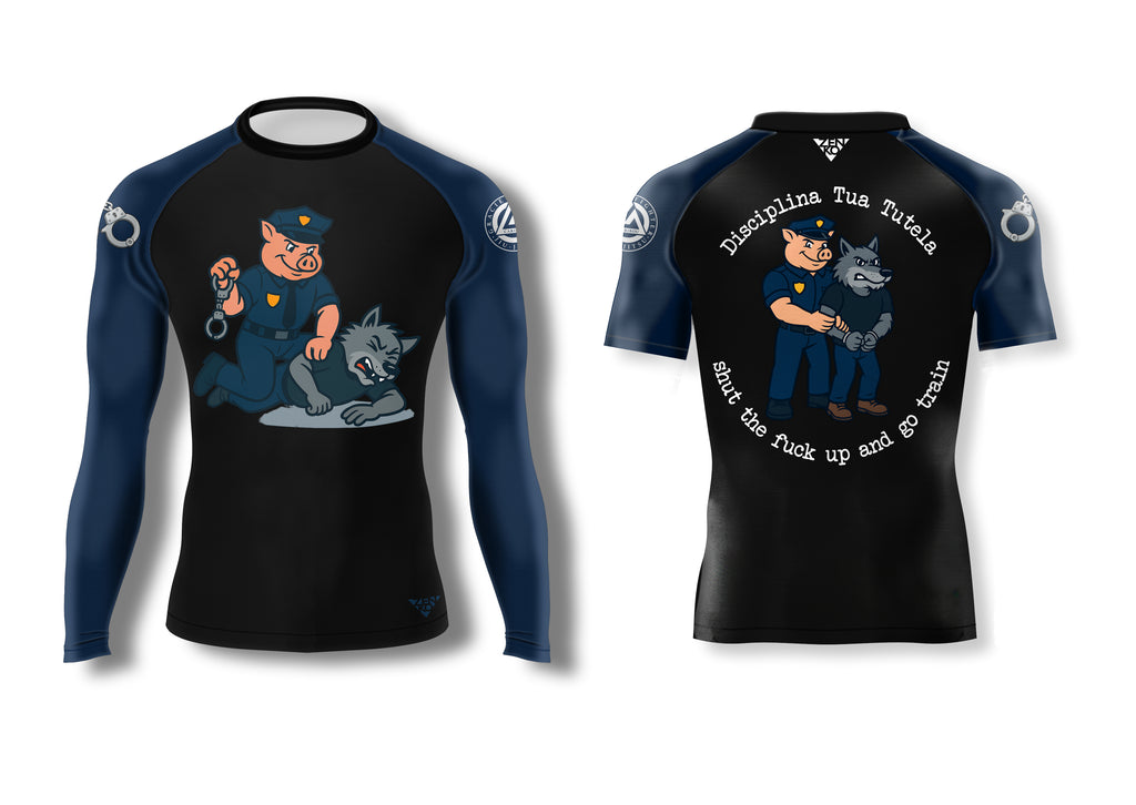 Gracie Fighter Caribou "Disciplina Tua Tutela" Rashguard