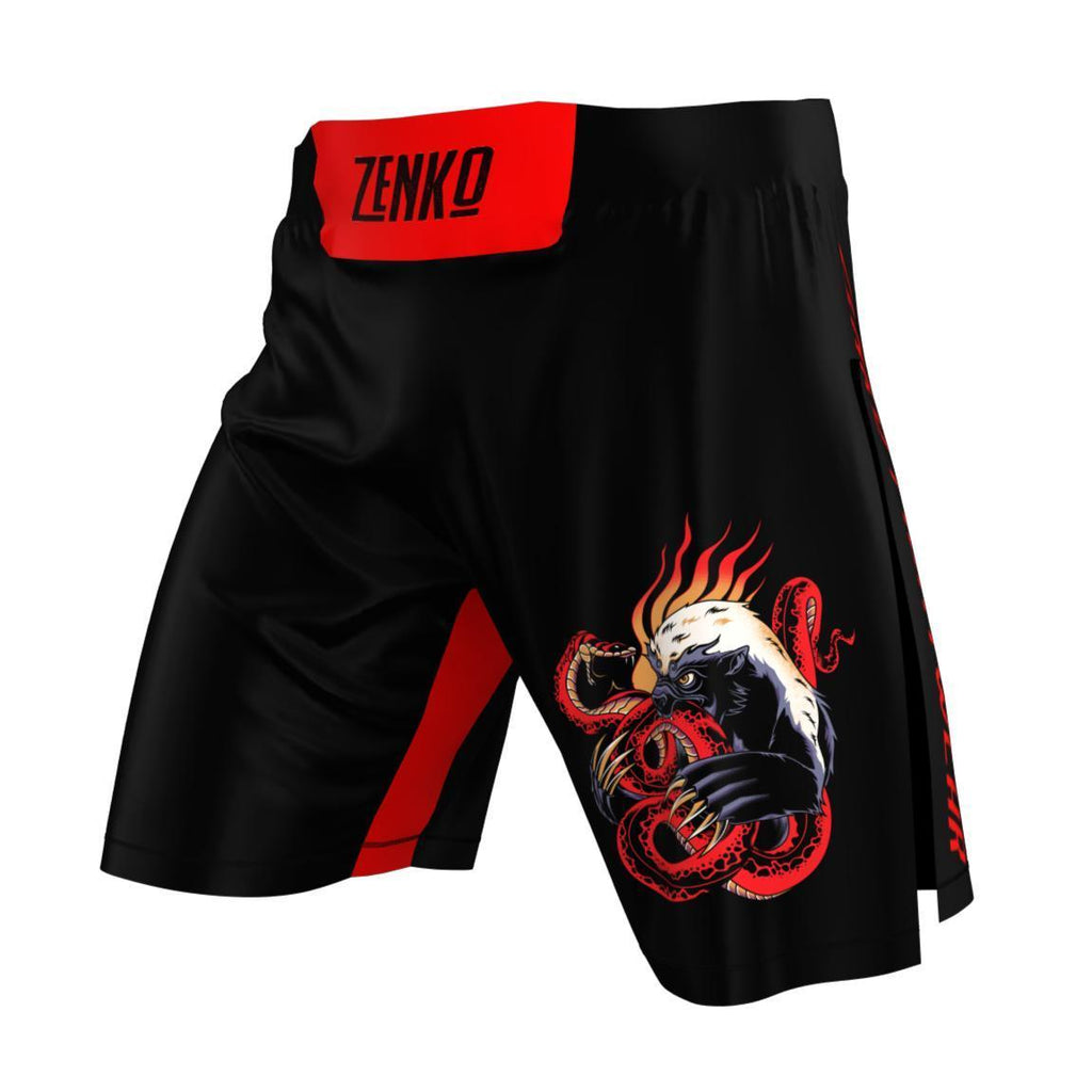 Honey Badger High Split Shorts | High Cut Gladiator MMA Fight Shorts
