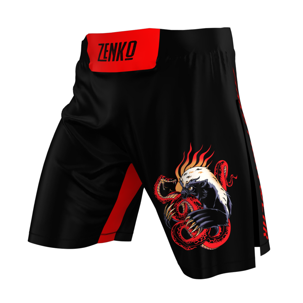 Honey Badger High Split Shorts | High Cut Gladiator MMA Fight Shorts