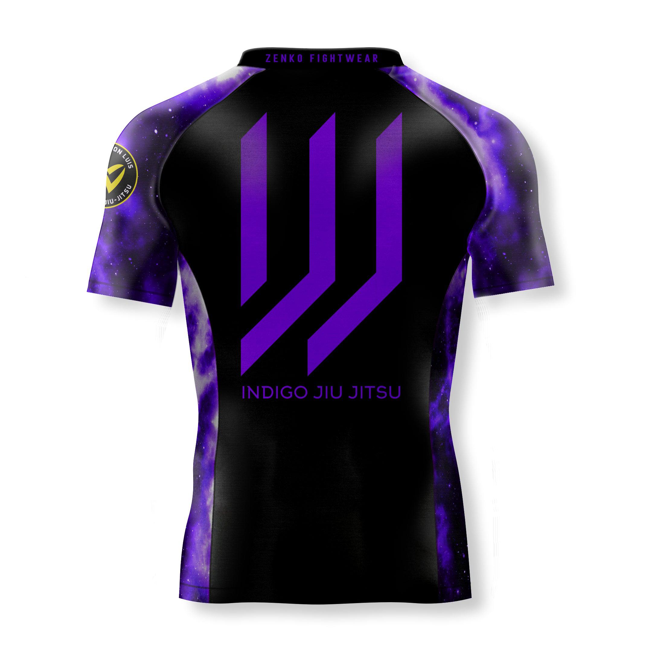 Indigo Jiu Jitsu Purple Ranked Rashguard V1 – ZENKO FIGHTWEAR™