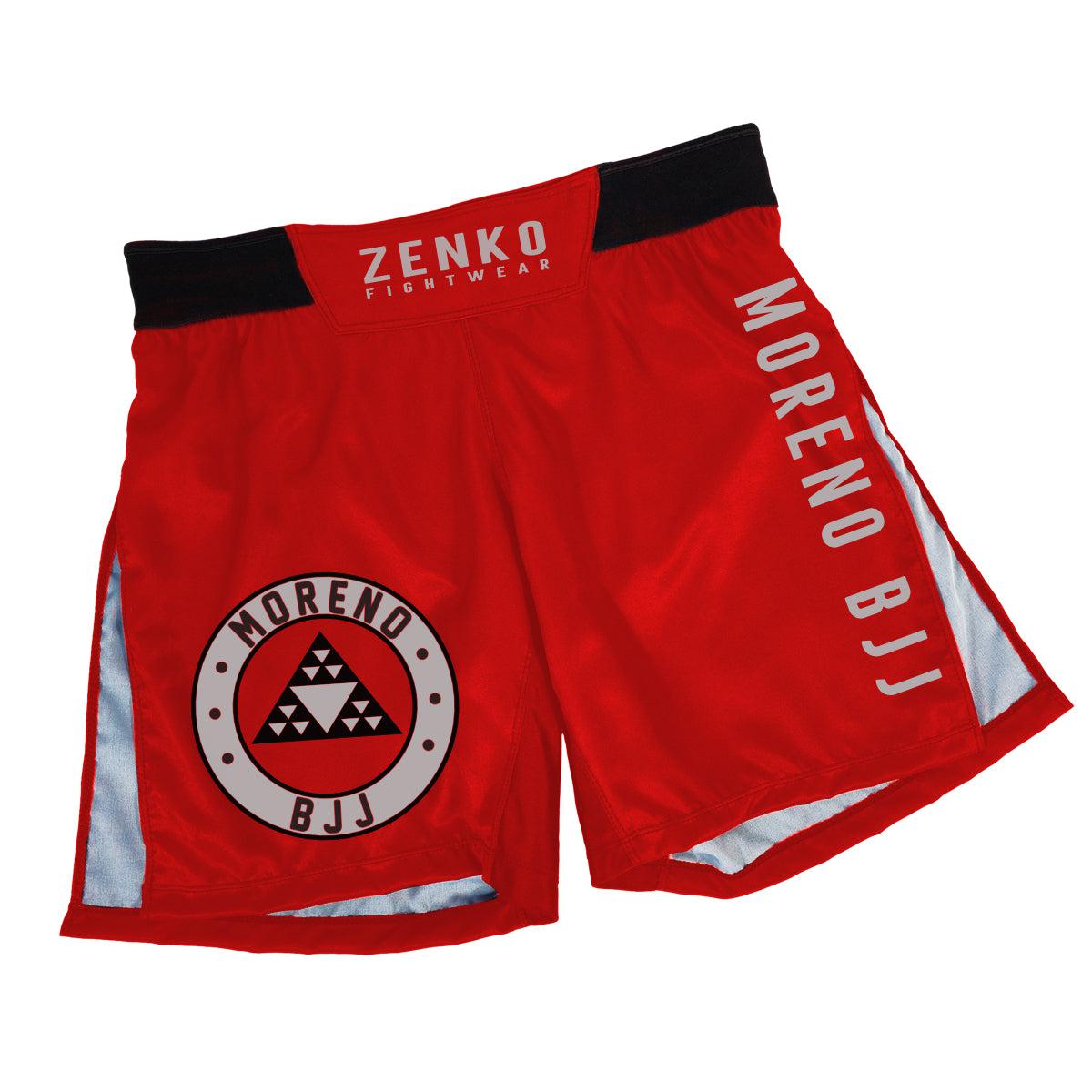 Moreno BJJ High Split Shorts (Red) YXS - Main Image