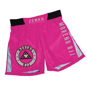 Moreno BJJ High Split Shorts (Pink)