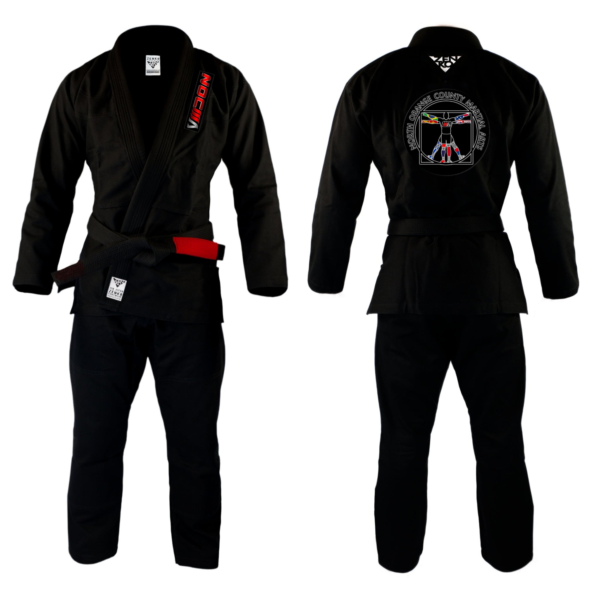 North Orange County Martial Arts NOCMA Gi (Black) | BJJ Kimono – ZENKO  FIGHTWEAR™