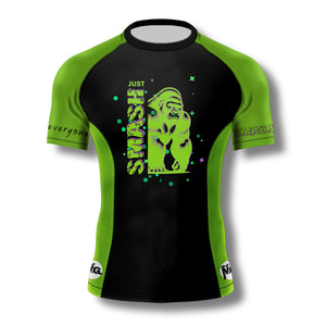 No Flash Just Smash Short Sleeve Rashguard