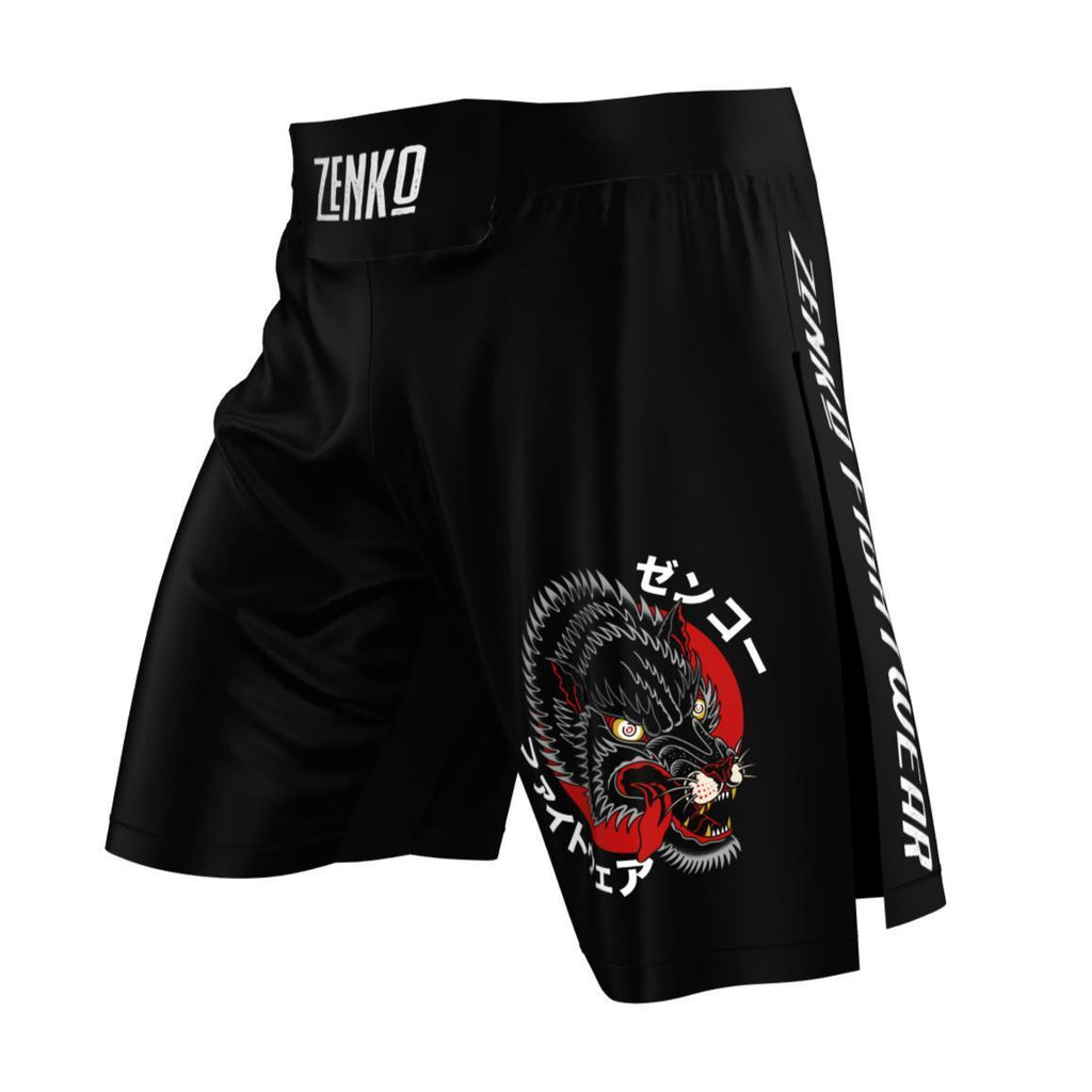 Okami High Split Shorts | High Cut MMA Gladiator Fight Shorts
