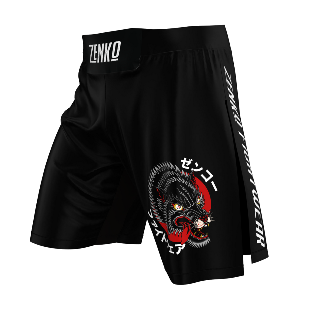 Okami High Split Shorts | High Cut MMA Gladiator Fight Shorts